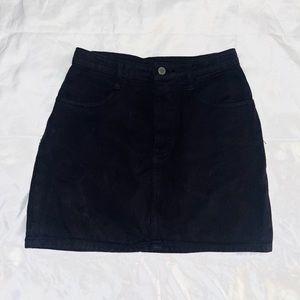 Black denim Skirt
